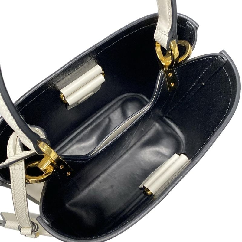 Prada Handbag Paniesmall 1ba217 White Leather
