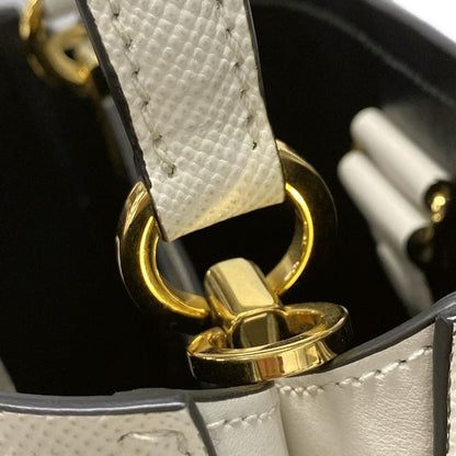 Prada Handbag Paniesmall 1ba217 White Leather
