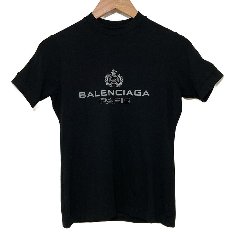 Balenciaga Short Sleeve T-shirt Size S Women - 594603 Black