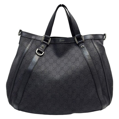Gucci Tote Bag Abby 268641 Black Leather