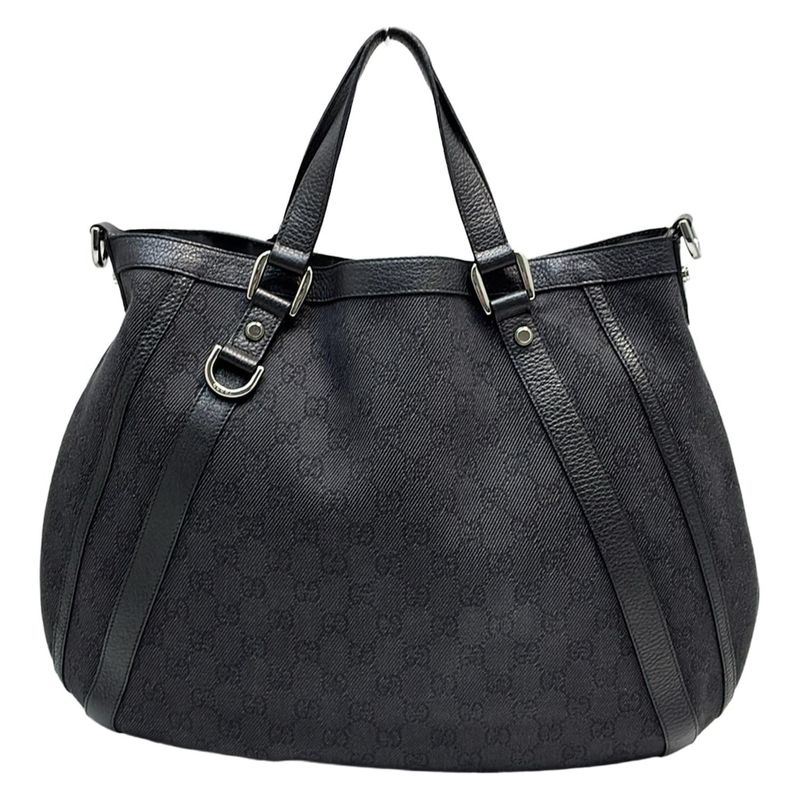 Gucci Tote Bag Abby 268641 Black Leather