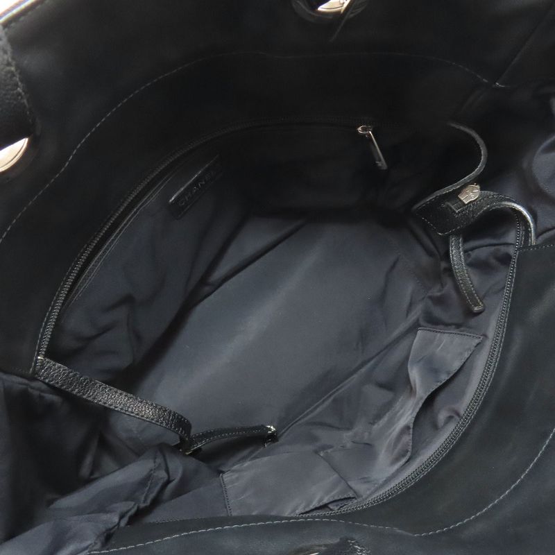 Chanel Pavillaritz MM Silver Hardware Tote Bag Calf Women