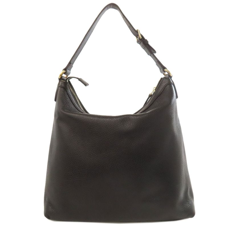 Gucci 449711 Outlet One Shoulder Interlocking G Shoulder Bag Leather Women