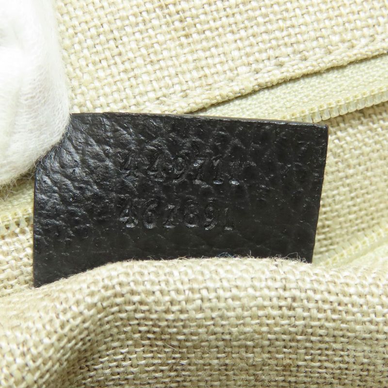 Gucci 449711 Outlet One Shoulder Interlocking G Shoulder Bag Leather Women