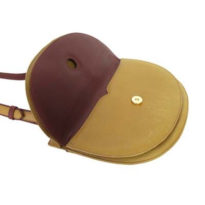 Cartier Bag Shoulder Leather Color Scheme Bordeaux Mustard