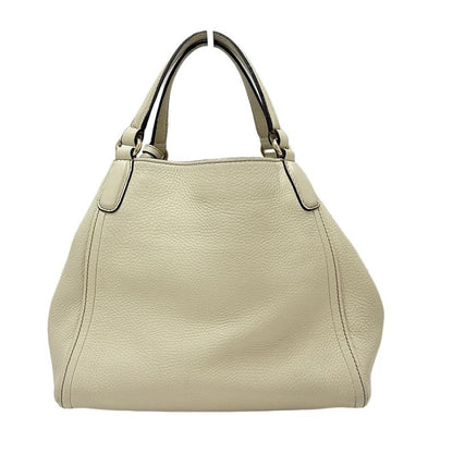 Gucci Tote Bag Soho 336751 White Leather