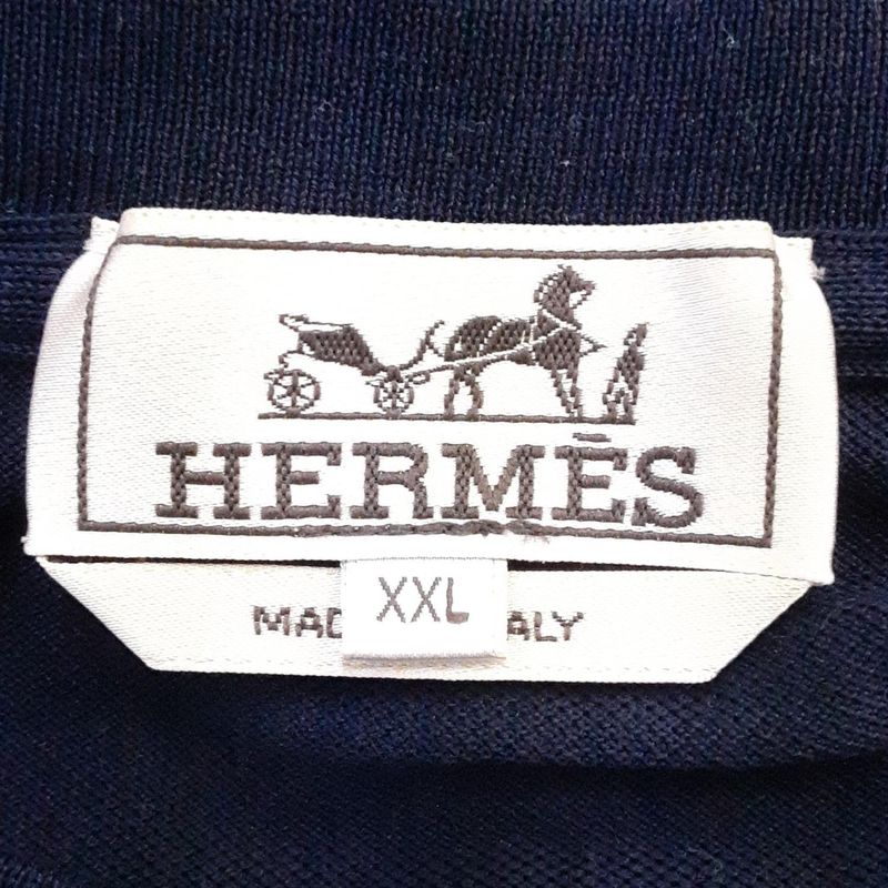 Hermes Short Sleeve T-shirt Size XXL XL Men's - Dark Navy Crew Neck