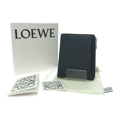 Loewe Men's Bifold Wallet Slim Compact Wallet with Box C660w73x01 Black