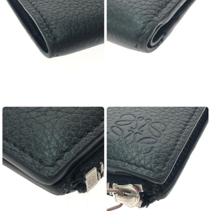 Loewe Men's Bifold Wallet Slim Compact Wallet with Box C660w73x01 Black