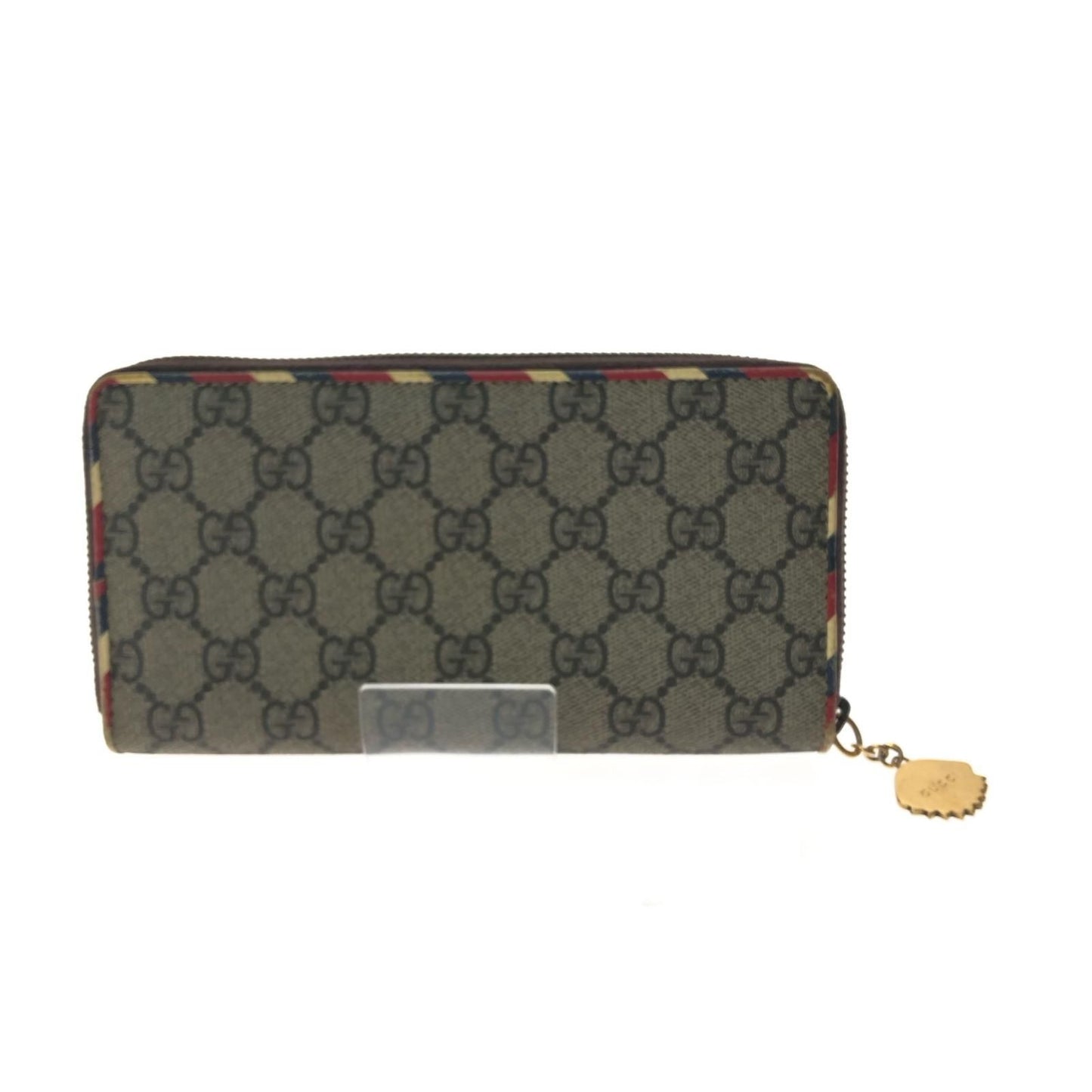 Gucci Women's Long Wallet Round Zipper GG Supreme Courier Round Zippy Taiga