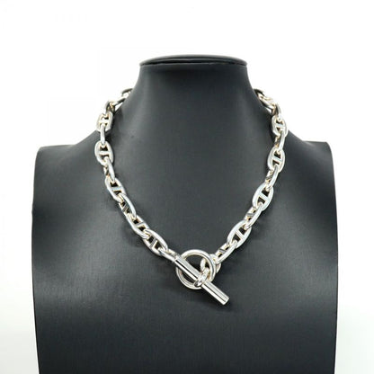 Hermes Necklace Chaine D'ancre GM 29 Frames Silver 925 Men Women Unisex
