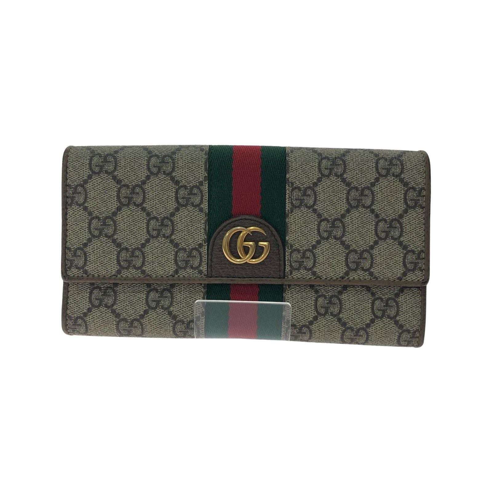 Gucci Women's Long Wallet GG Supreme Sherry Line Disney Collaboration Three