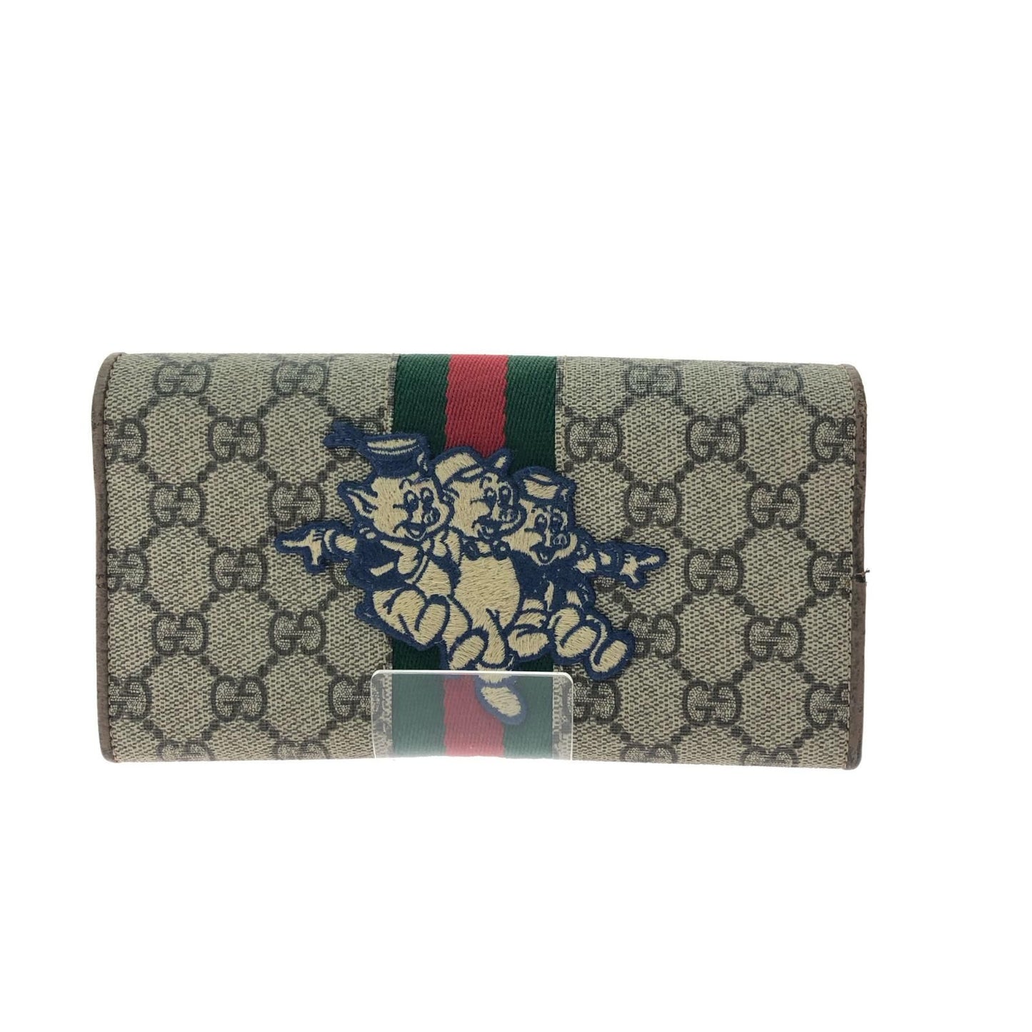 Gucci Women's Long Wallet GG Supreme Sherry Line Disney Collaboration Three