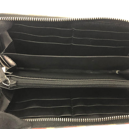 Gucci Women's Long Wallet GG Supreme Night Courier Round Zipper Zip Around