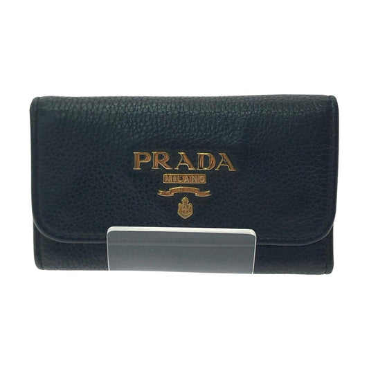 Prada Unisex 6 Key Case 1 Place Miss Ing Leather Black