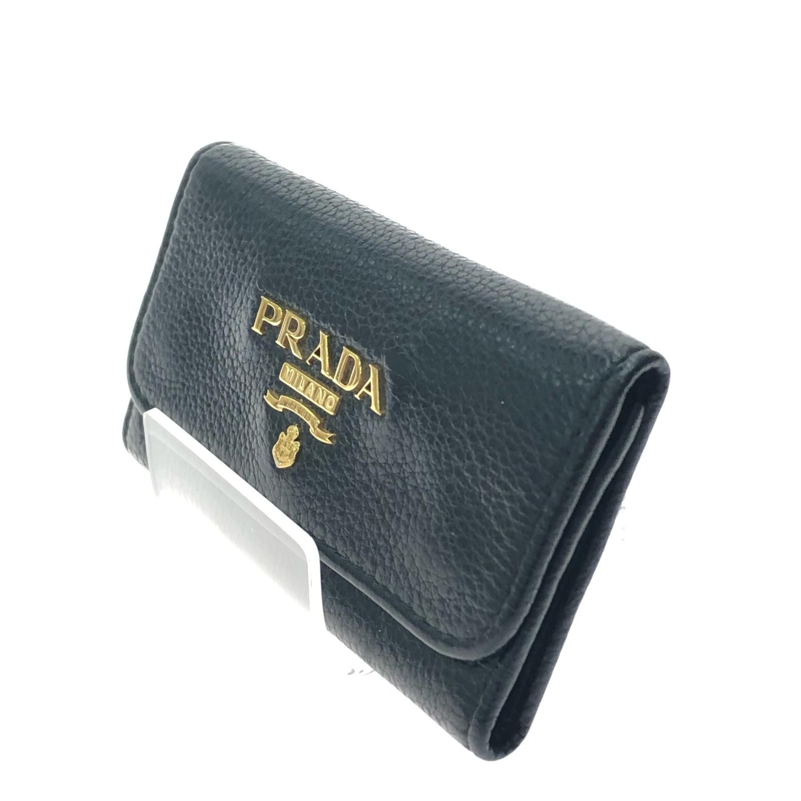 Prada Unisex 6 Key Case 1 Place Miss Ing Leather Black