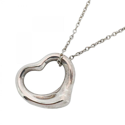 Tiffany & Co Necklace Open Heart Silver 925 Ladies