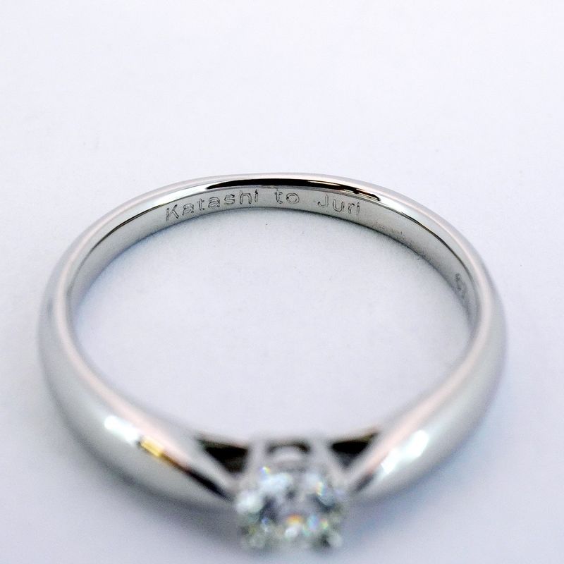 Tiffany & Co Ring Harmony 1PD Pt950 Platinum Diamond 019ct 75 Ladies