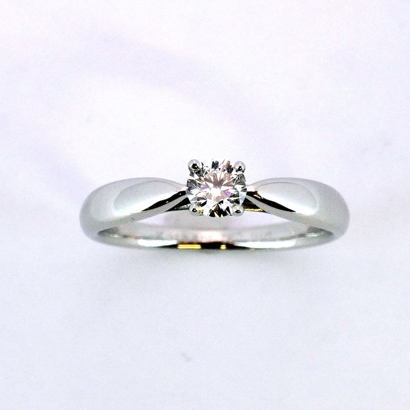 Tiffany & Co Ring Harmony 1PD Pt950 Platinum Diamond 019ct 75 Ladies