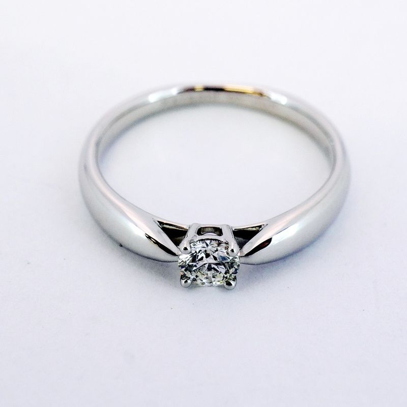 Tiffany & Co Ring Harmony 1PD Pt950 Platinum Diamond 019ct 75 Ladies