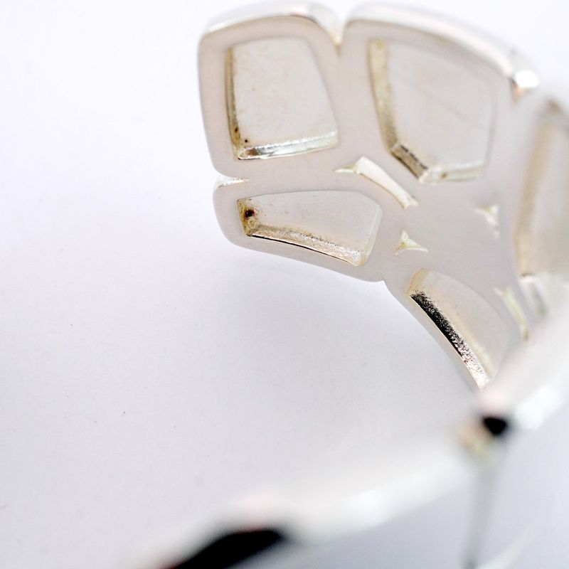 Hermes Bangle Niloticus Eclat/st Silver 925 Men Women Unisex