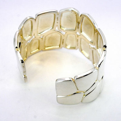 Hermes Bangle Niloticus Eclat/st Silver 925 Men Women Unisex