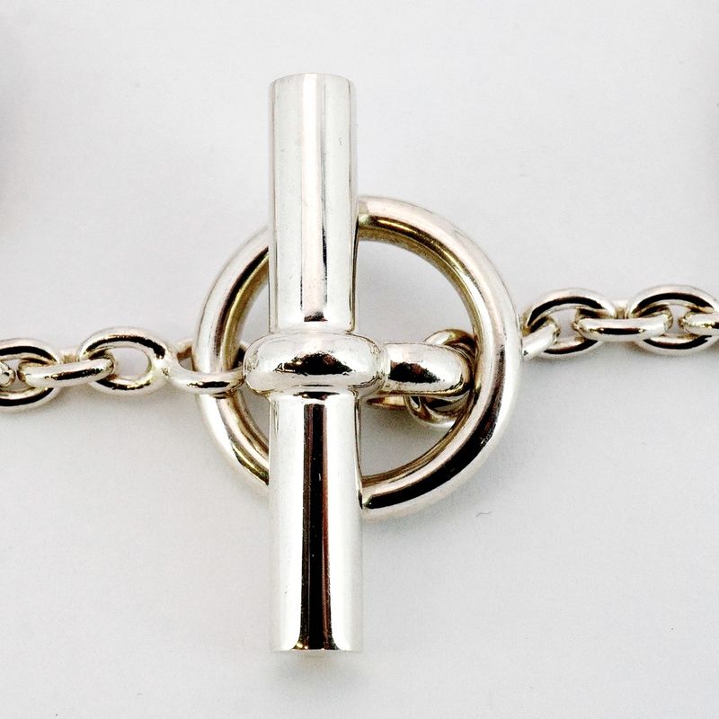 Hermes Bracelet Chaine D'ancre Farandole/lg 925 Silver Men Women Unisex