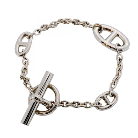 Hermes Bracelet Chaine D'ancre Farandole/lg 925 Silver Men Women Unisex