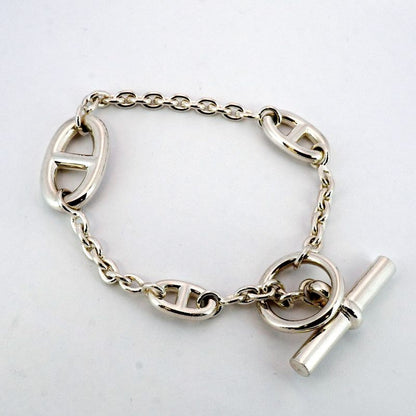 Hermes Bracelet Chaine D'ancre Farandole/lg 925 Silver Men Women Unisex