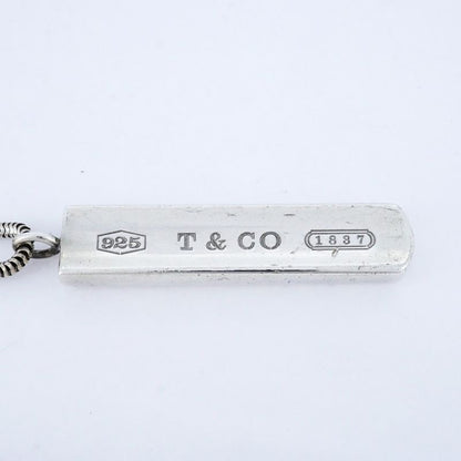Tiffany & Co Necklace Narrow Bar 925 Silver Ladies