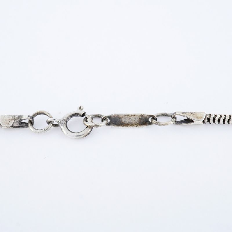 Tiffany & Co Necklace Narrow Bar 925 Silver Ladies