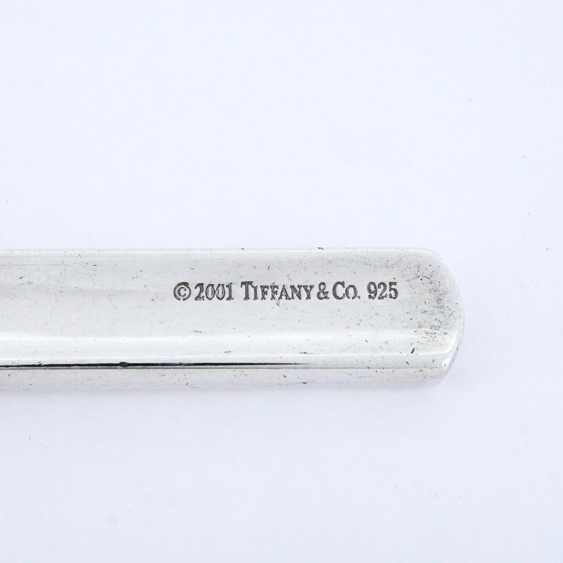 Tiffany & Co Necklace Narrow Bar 925 Silver Ladies