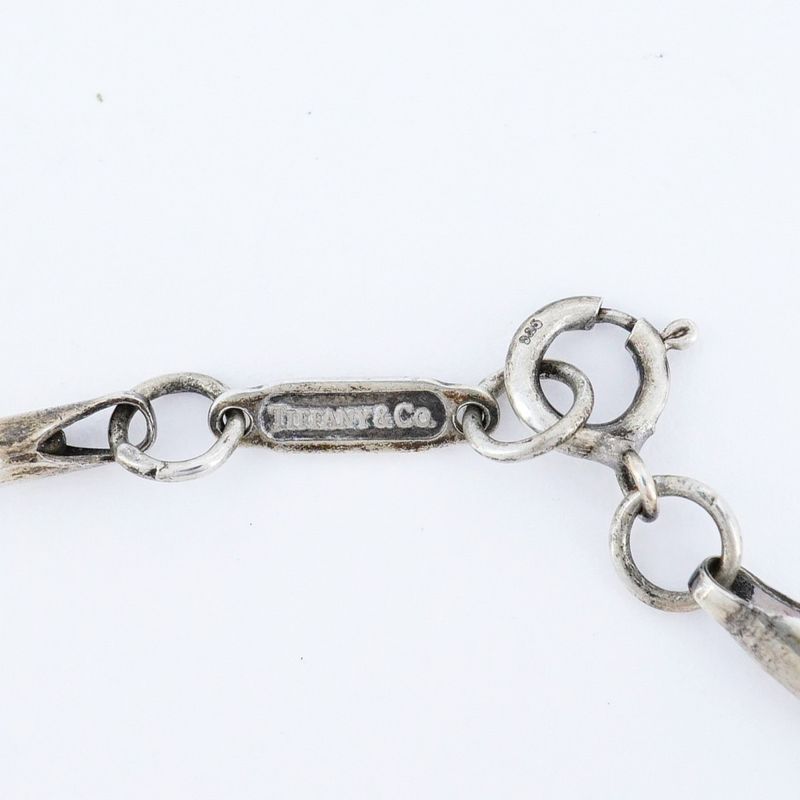 Tiffany & Co Necklace Narrow Bar 925 Silver Ladies