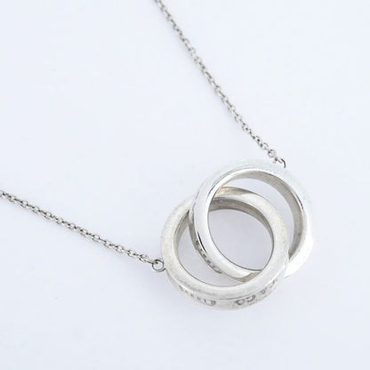 Tiffany & Co Necklace Interlocking Silver 925 Women