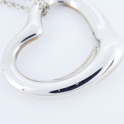 Tiffany & Co Necklace Open Heart Silver 925 Ladies