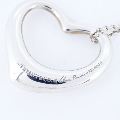 Tiffany & Co Necklace Open Heart Silver 925 Ladies