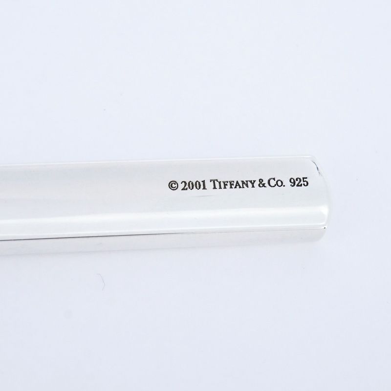 Tiffany & Co Necklace Narrow Bar 925 Silver Ladies