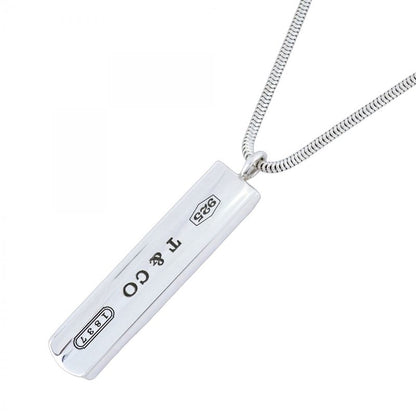 Tiffany & Co Necklace Narrow Bar 925 Silver Ladies