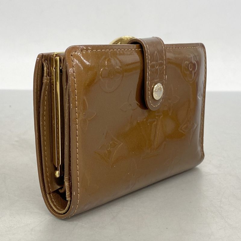 Louis Vuitton Wallet Vernis Porte Monnaie Viennois M91209 Bronze Ladies
