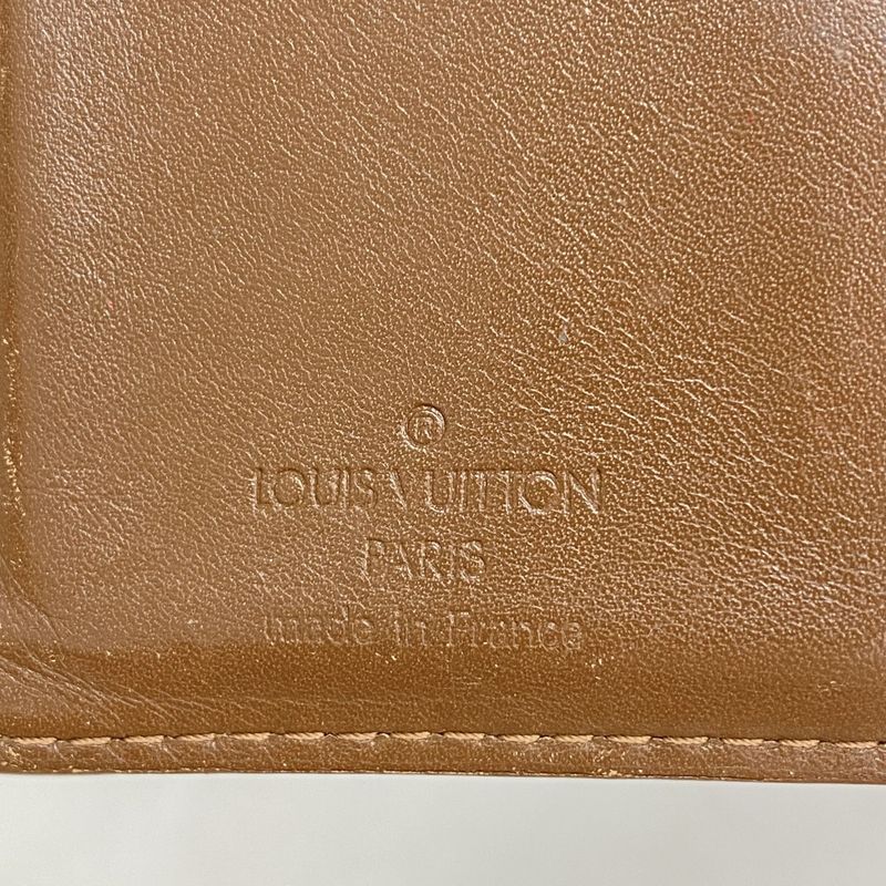 Louis Vuitton Wallet Vernis Porte Monnaie Viennois M91209 Bronze Ladies