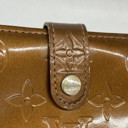 Louis Vuitton Wallet Vernis Porte Monnaie Viennois M91209 Bronze Ladies