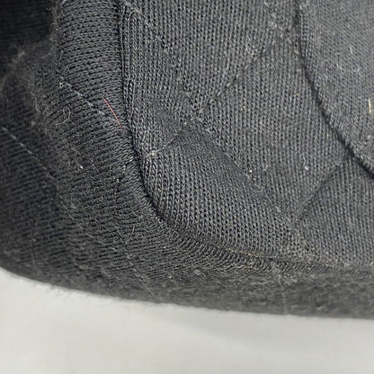 Chanel Shoulder Bag Matelasse Cotton Black Gold Hardware Women