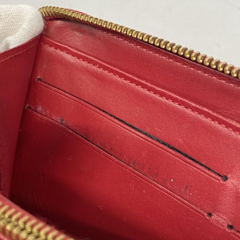 Louis Vuitton Vernis Zippy Wallet M91732 Rouge Grenadine Ladies