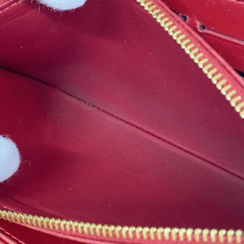 Louis Vuitton Vernis Zippy Wallet M91732 Rouge Grenadine Ladies
