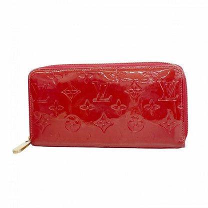 Louis Vuitton Vernis Zippy Wallet M91732 Rouge Grenadine Ladies