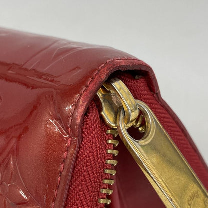 Louis Vuitton Vernis Zippy Wallet M91732 Rouge Grenadine Ladies