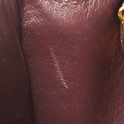 Chanel Shoulder Bag Diana Caviar Skin Bordeaux Gold Hardware Women