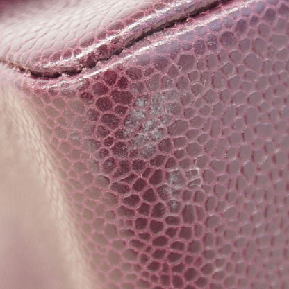 Chanel Shoulder Bag Diana Caviar Skin Bordeaux Gold Hardware Women