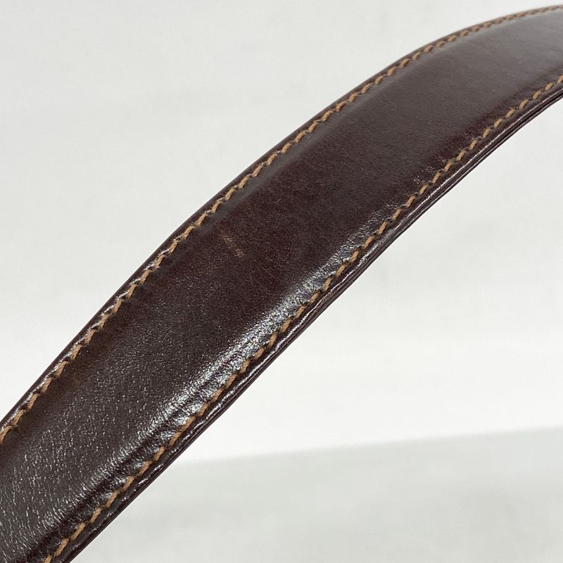 Fendi Shoulder Bag Zucca Canvas Beige Brown Silver Hardware Women