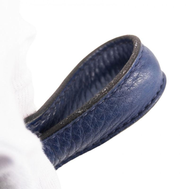 Hermes Tote Bag Victoria 40 Taurillon Cles Mance Blue Navy Silver Hardware □R